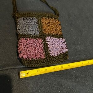 Small Multi colored Crochet Purse